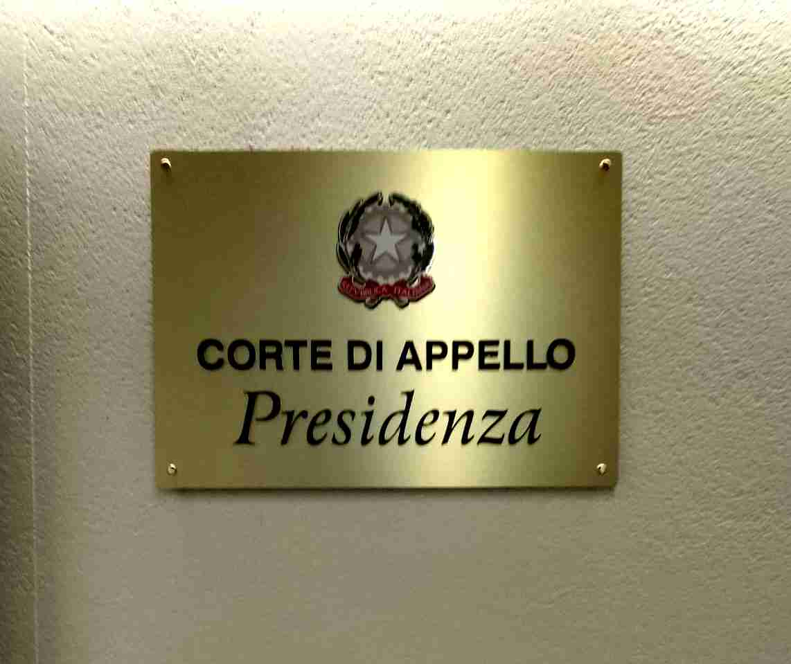 PRESIDENZA CORTE DI APPELLO